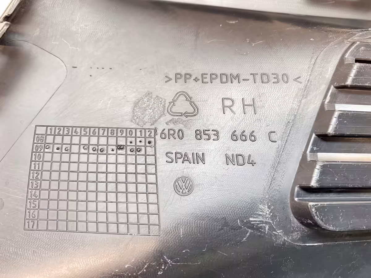 6R0853666C9B9 - Vent grille; right [13/13]