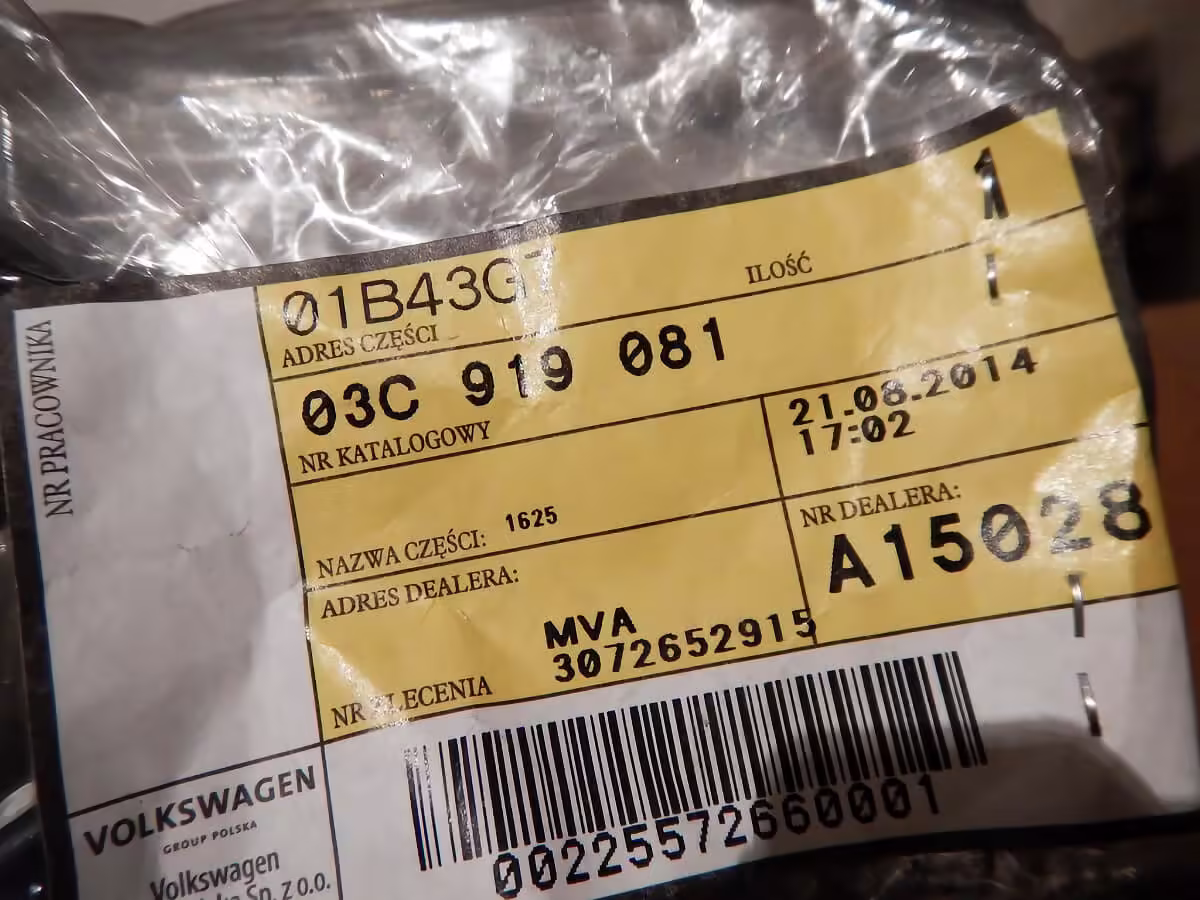03C919081 - Oil pressure switch; 0,3-0,6 BAR [7/8]