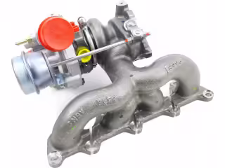 Kolektor wydechowy z turbosprężarką