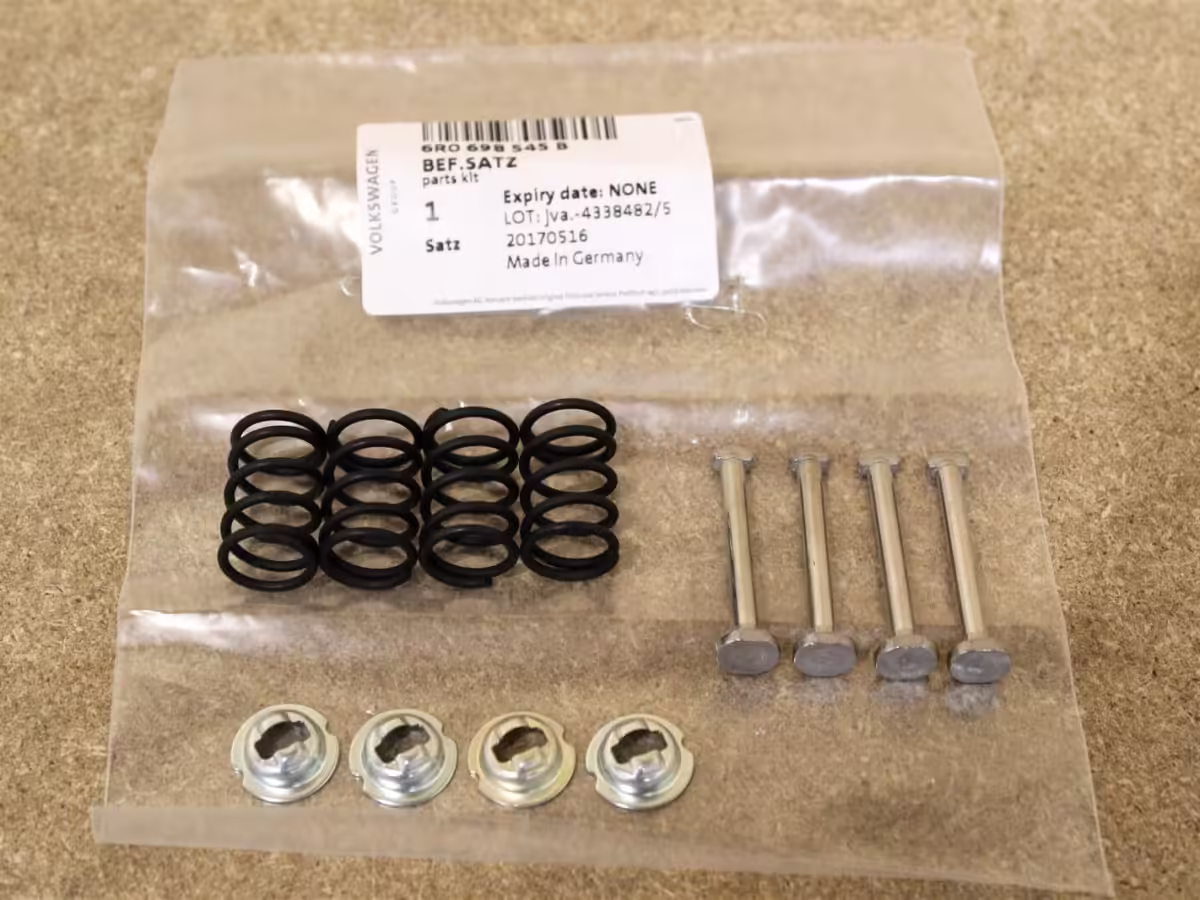 6R0698545B - Set fastening parts for brake shoes; 1KB [3/7]