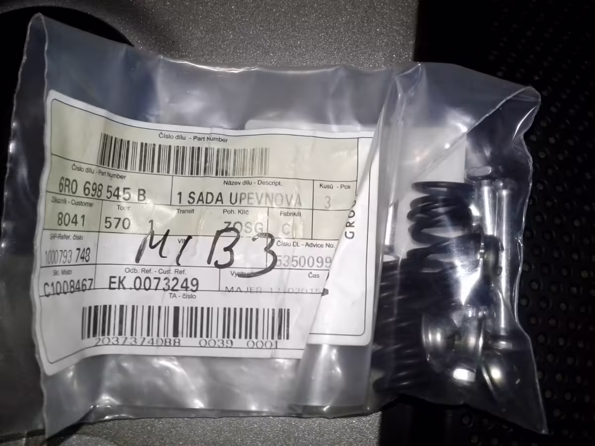 6R0698545B - Set fastening parts for brake shoes; 1KB [5/7]