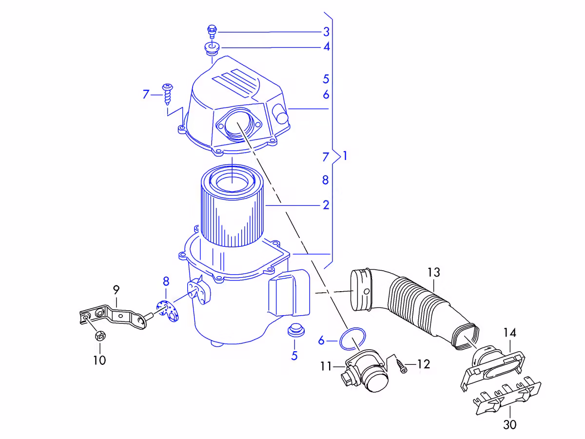 6R0129607E - Luftfilter [1/14]