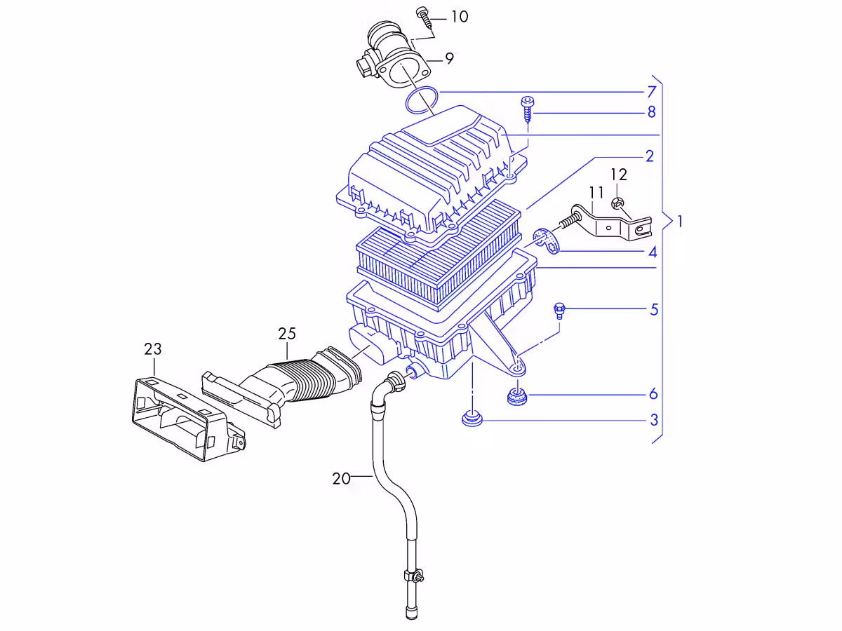 6R0129607J - Luftfilter [1/1]