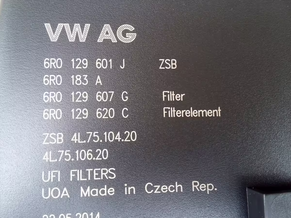 6R0129607G - Luftfilter [21/23]
