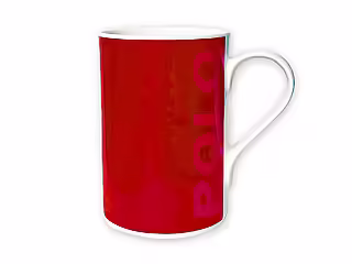 Porzellanbecher POLO, rot