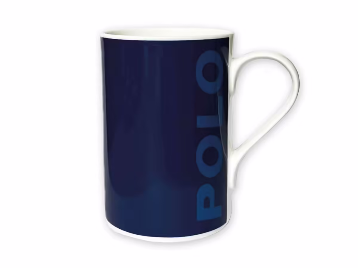 6R0087703S6GL - Porzellanbecher; POLO, blau [1/2]
