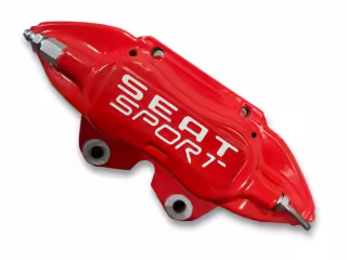 Brake caliper housing; with pads