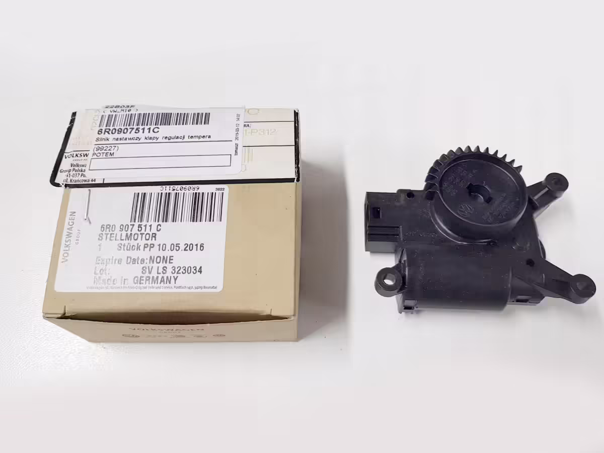 6R0907511C - Motor einstellen; Temperaturregelklappen [6/10]