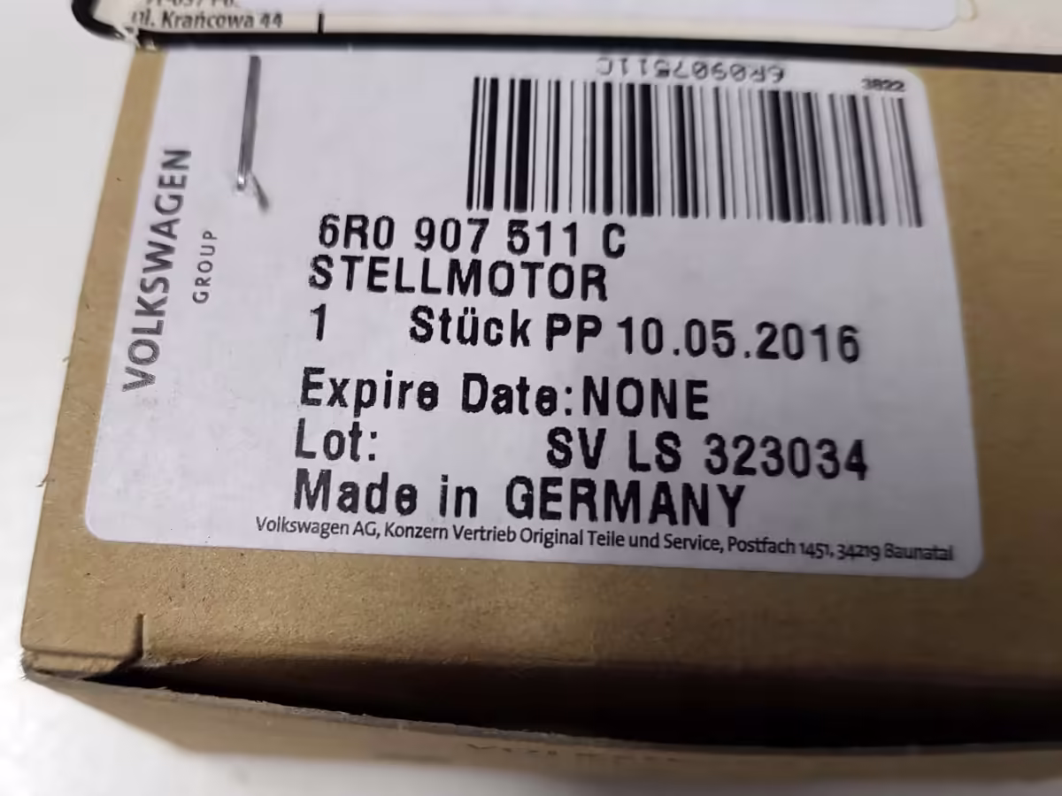 6R0907511C - Motor einstellen; Temperaturregelklappen [10/10]