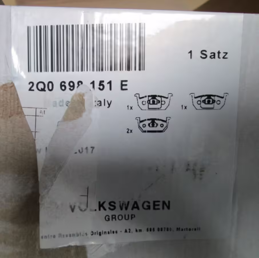 1S0698151D - Set of brake pads; front ⌀256mm [9/10]