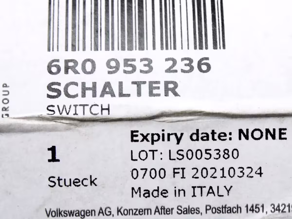 6R0953236 - Schalter für Motorhaubenverriegelung [18/19]