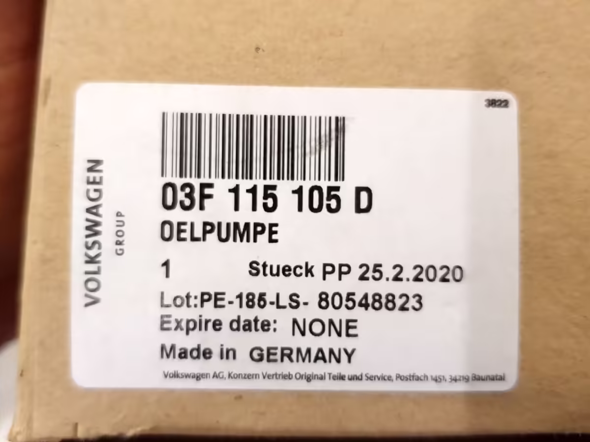 03F115105D - Ölpumpe; 1.2 TSI [9/9]