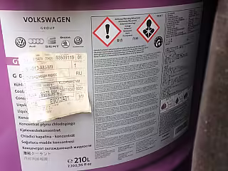 Płyn chłodniczy VW G13; koncentrat 210 l