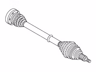 Antriebswelle; links