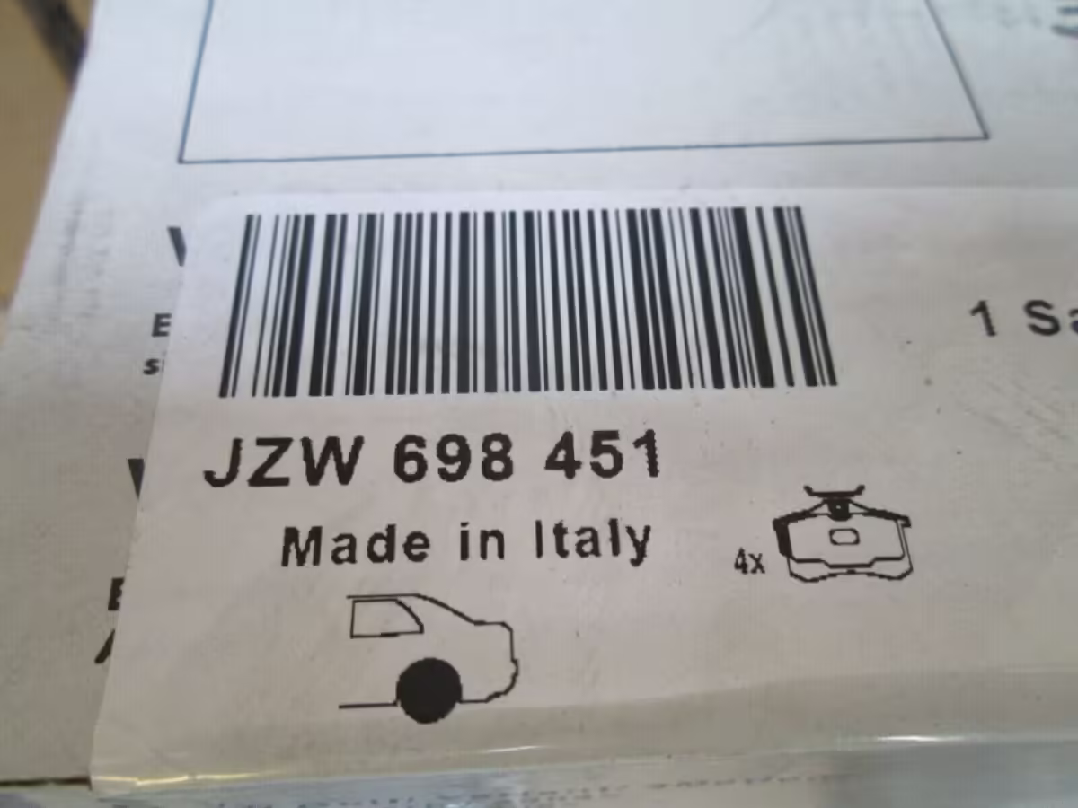 JZW698601AE - Bremsscheibensatz mit 'eco' Bremsbelägen, hinten 230mm [3/5]