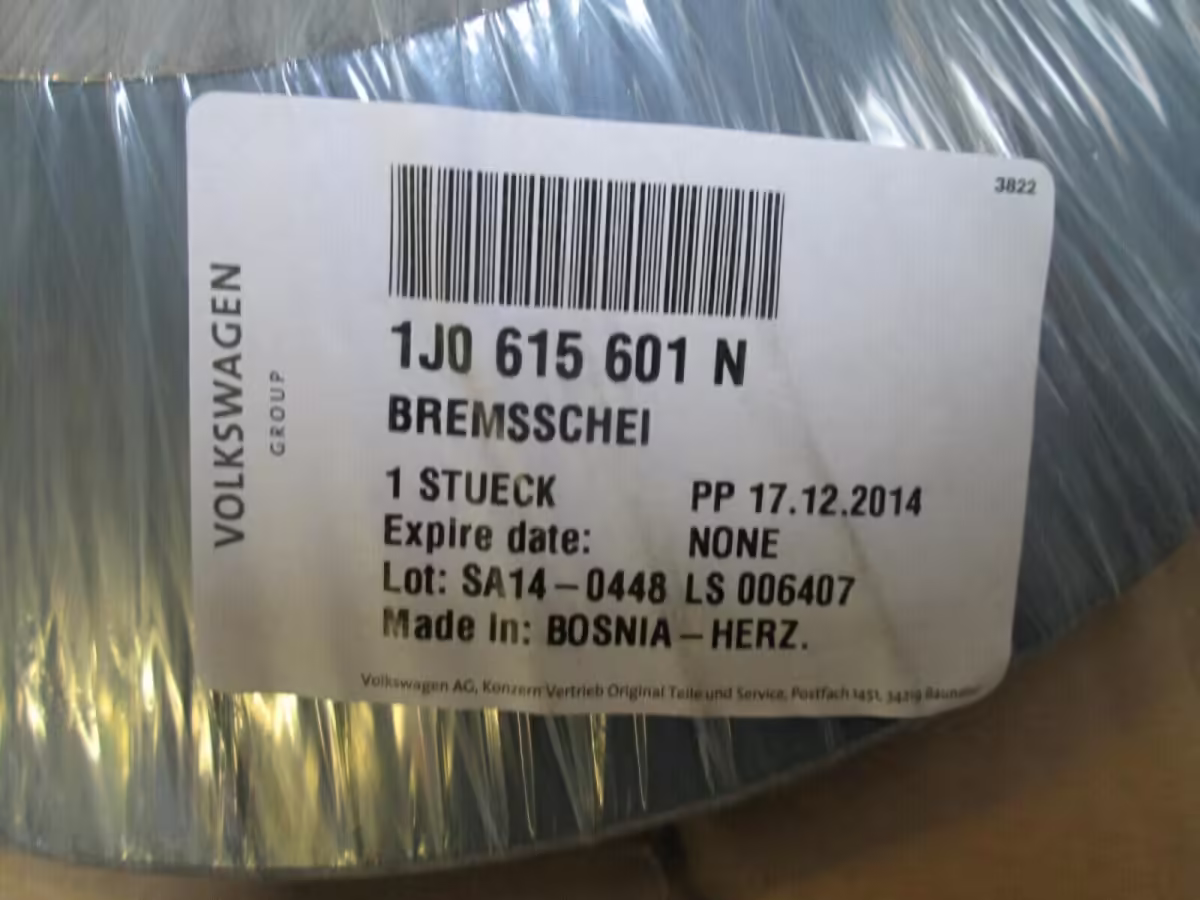 JZW698601AE - Bremsscheibensatz mit 'eco' Bremsbelägen, hinten 230mm [4/5]
