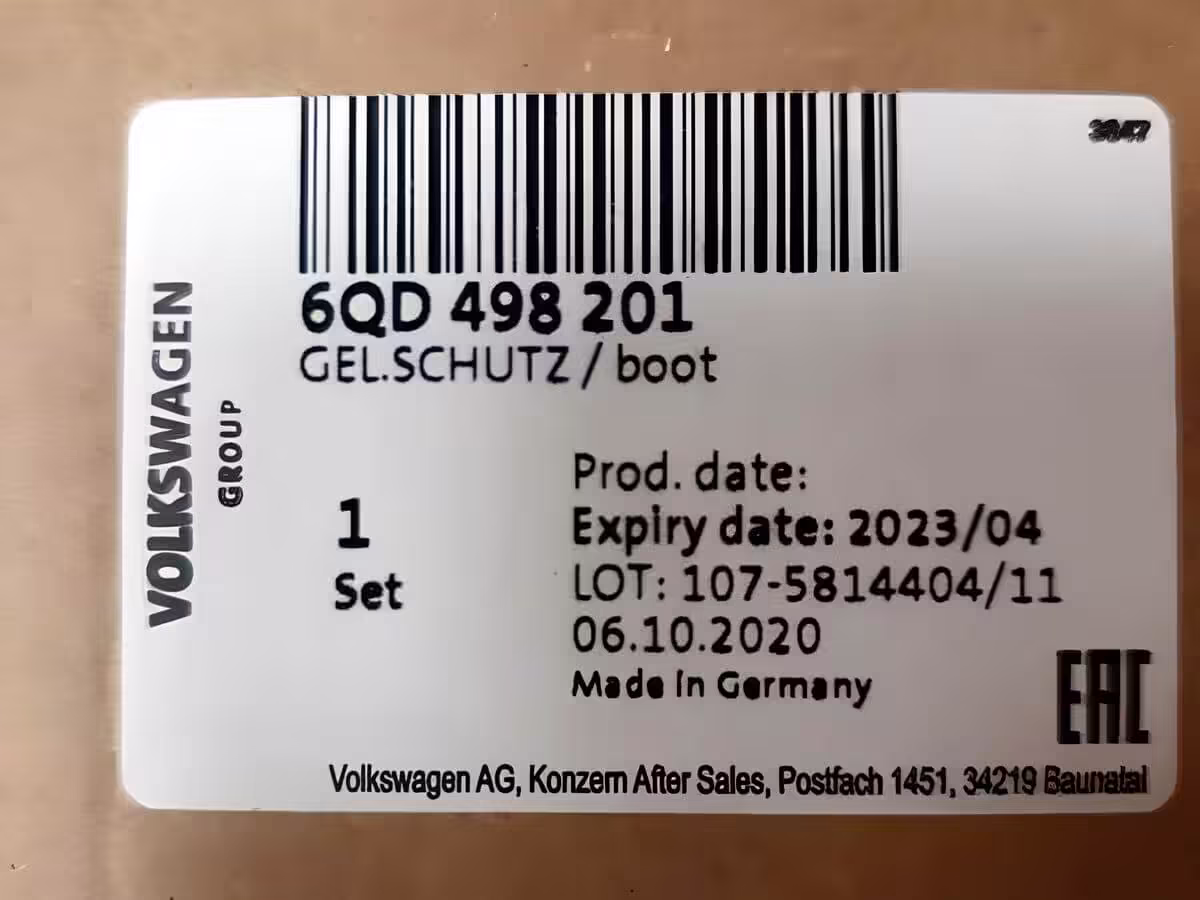 6QD498201 - Gelenkabdeckung mit Montageteilen und Schmierfett [13/13]