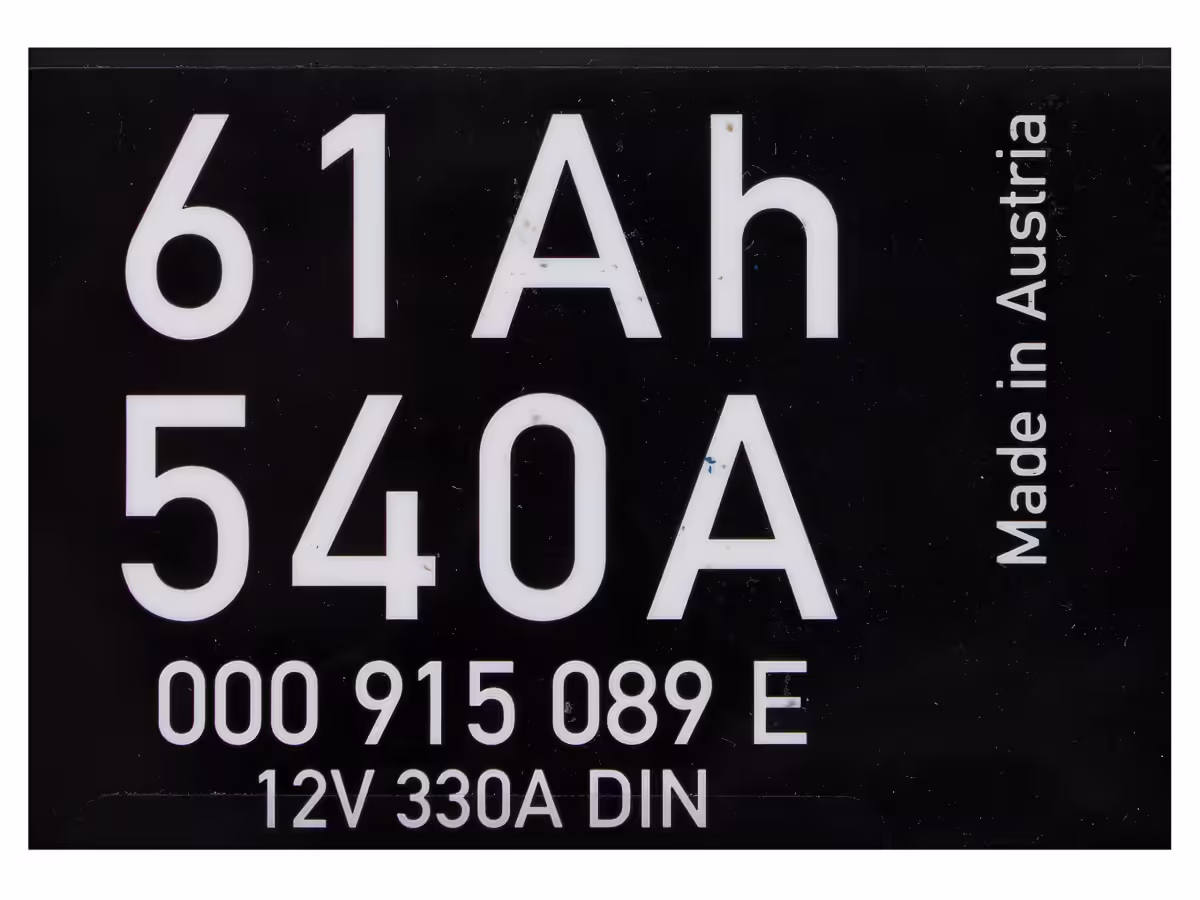 000915089E - Batterie; 61AH/330A [2/3]