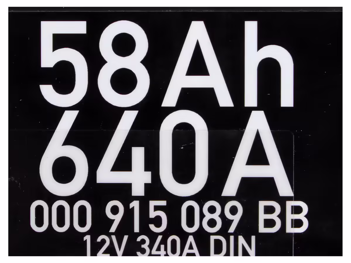 000915089BB - Batterie; 58Ah/330A AGM [2/3]