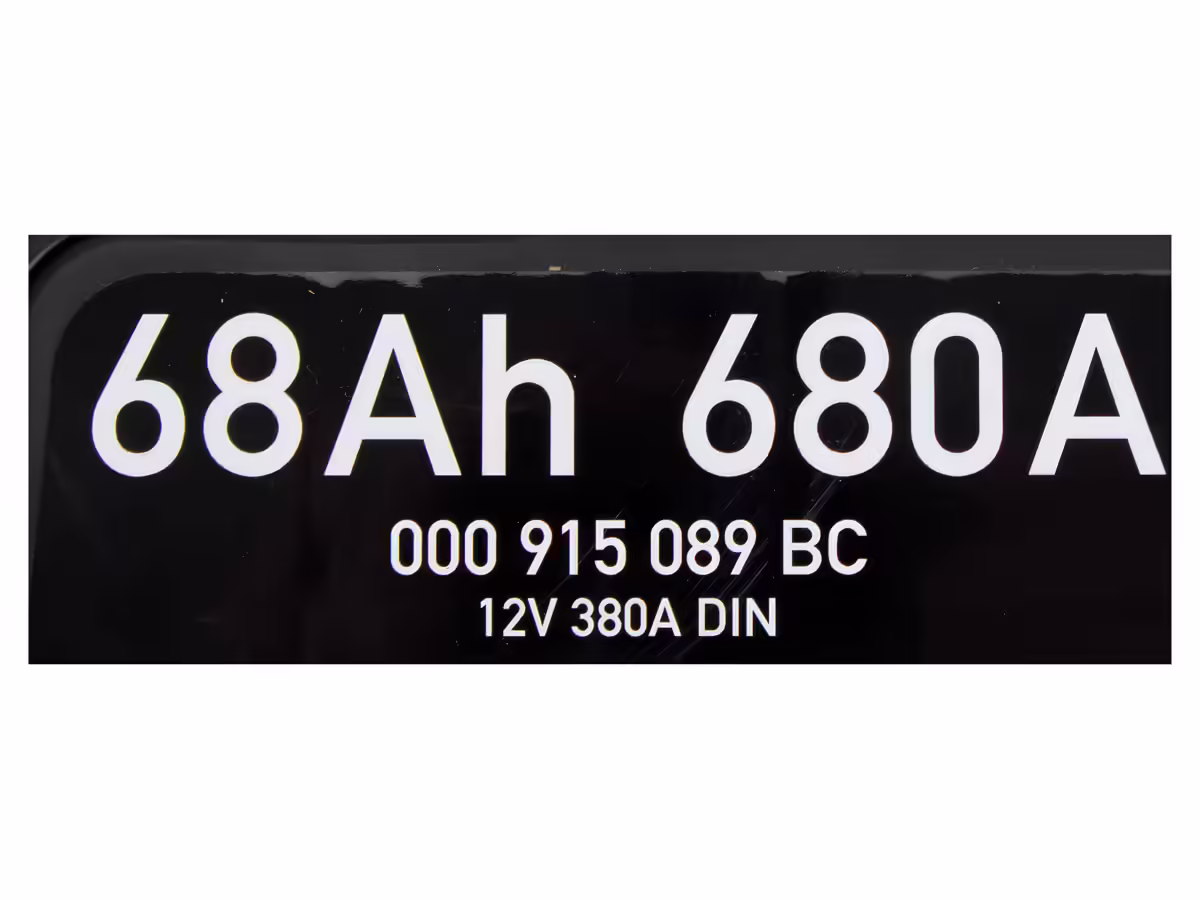 000915089BC - Battery; 68AH/380A AGM [2/6]