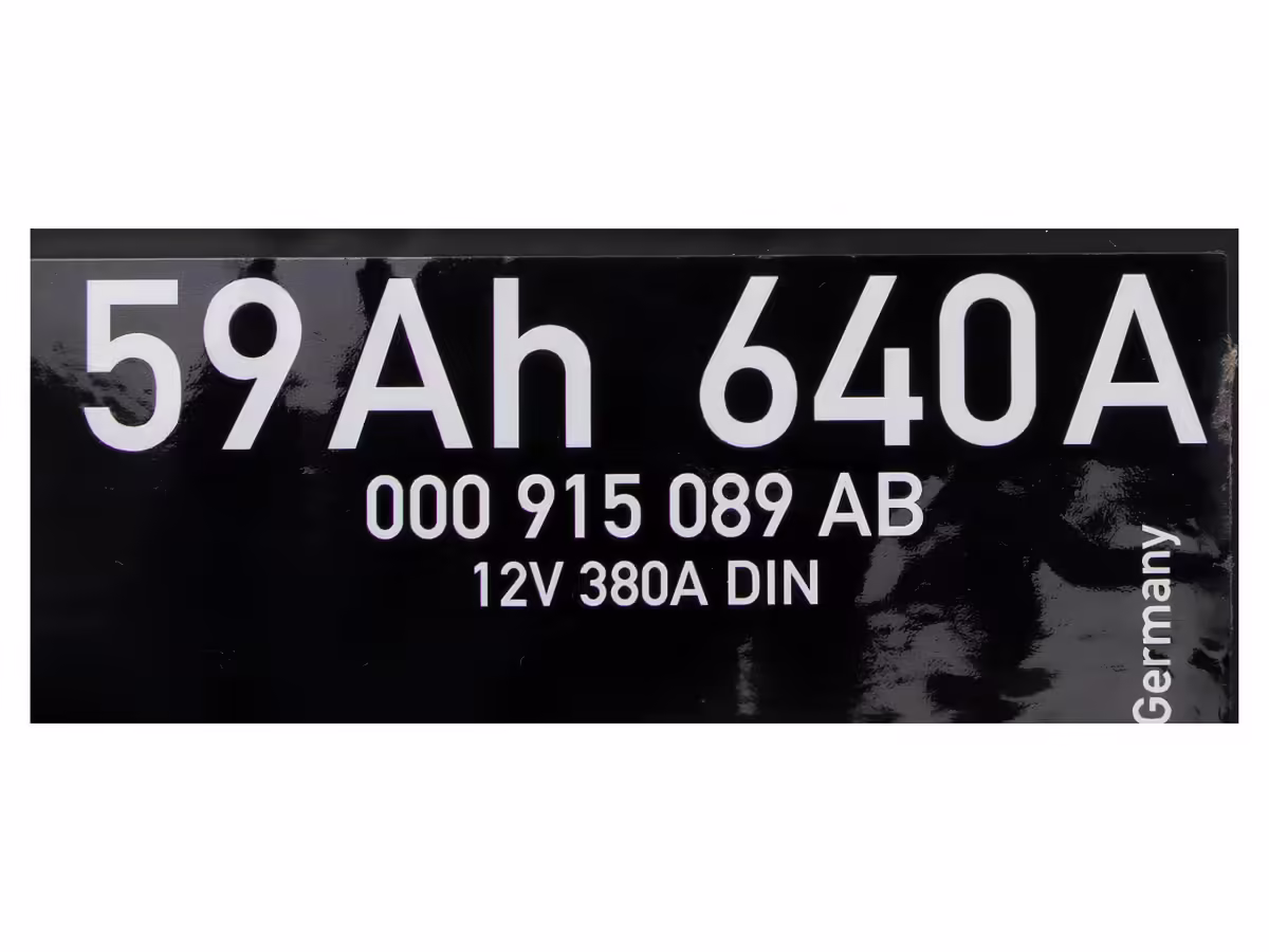 000915089AB - Battery; 59AH/320A EFB [2/3]