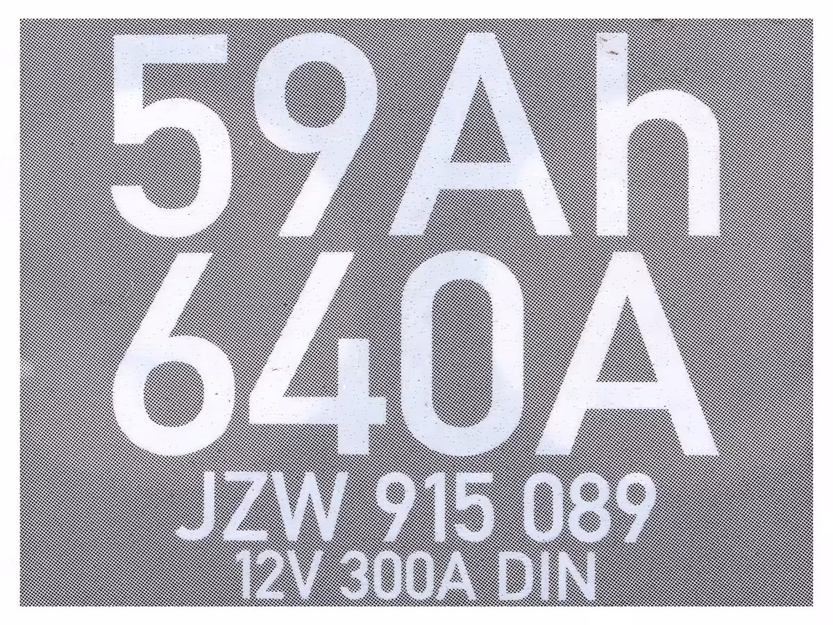 JZW915089 - Batterie; 59AH/300A [2/3]