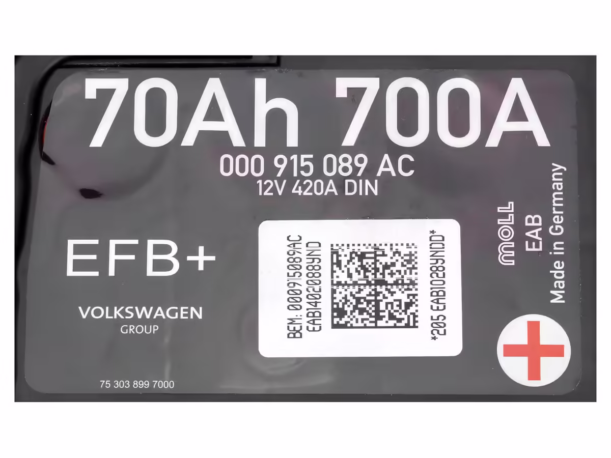000915089AC - Battery; 70AH/420A EFB [2/3]
