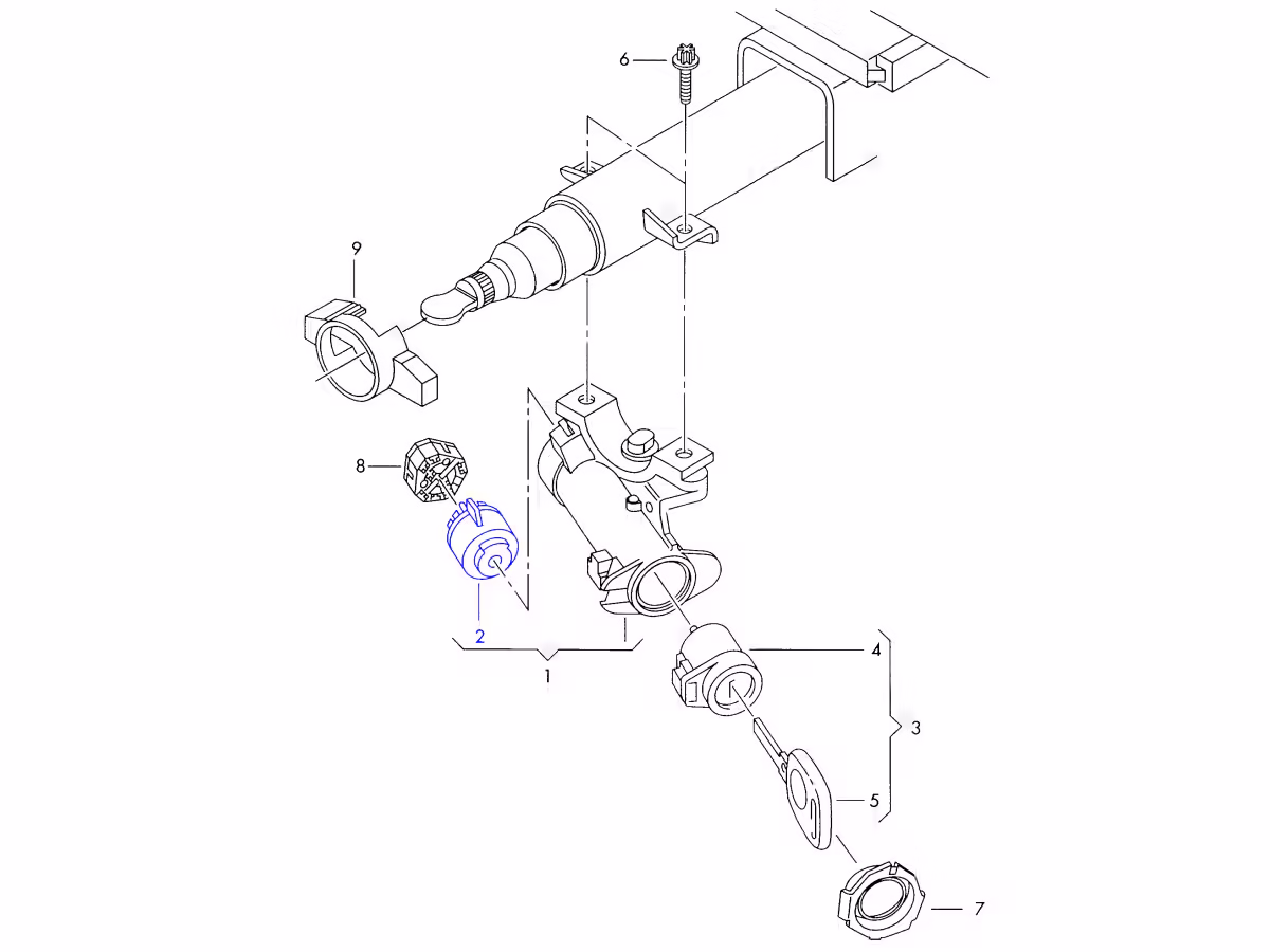 7E0905865 - Ignition/starter switch [4/30]
