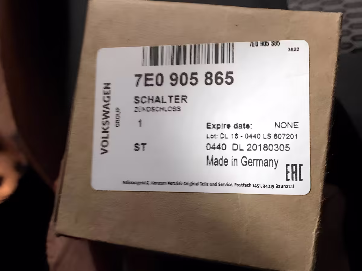7E0905865 - Ignition/starter switch [30/30]