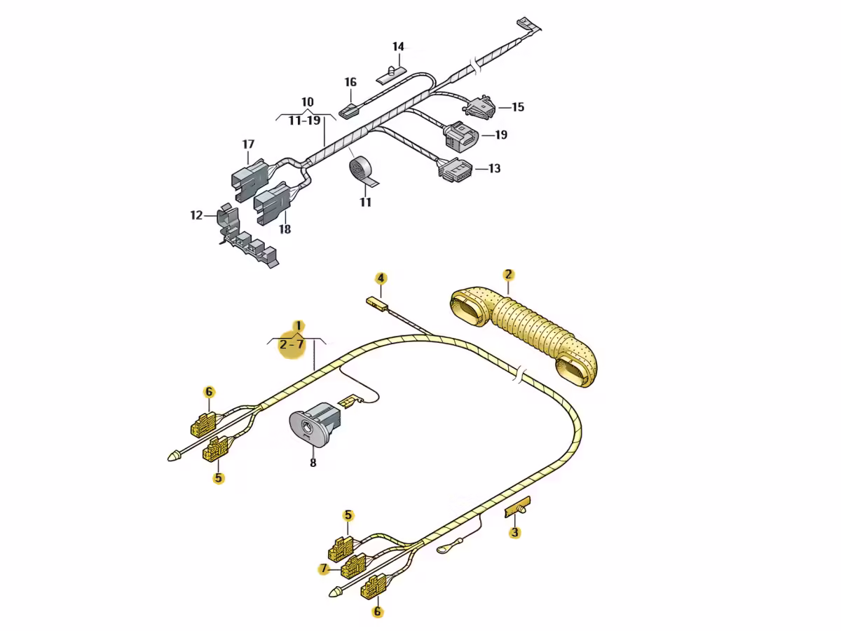 6R6971145F - Elektrischer Kabelbaum für die Heckklappe [5/5]