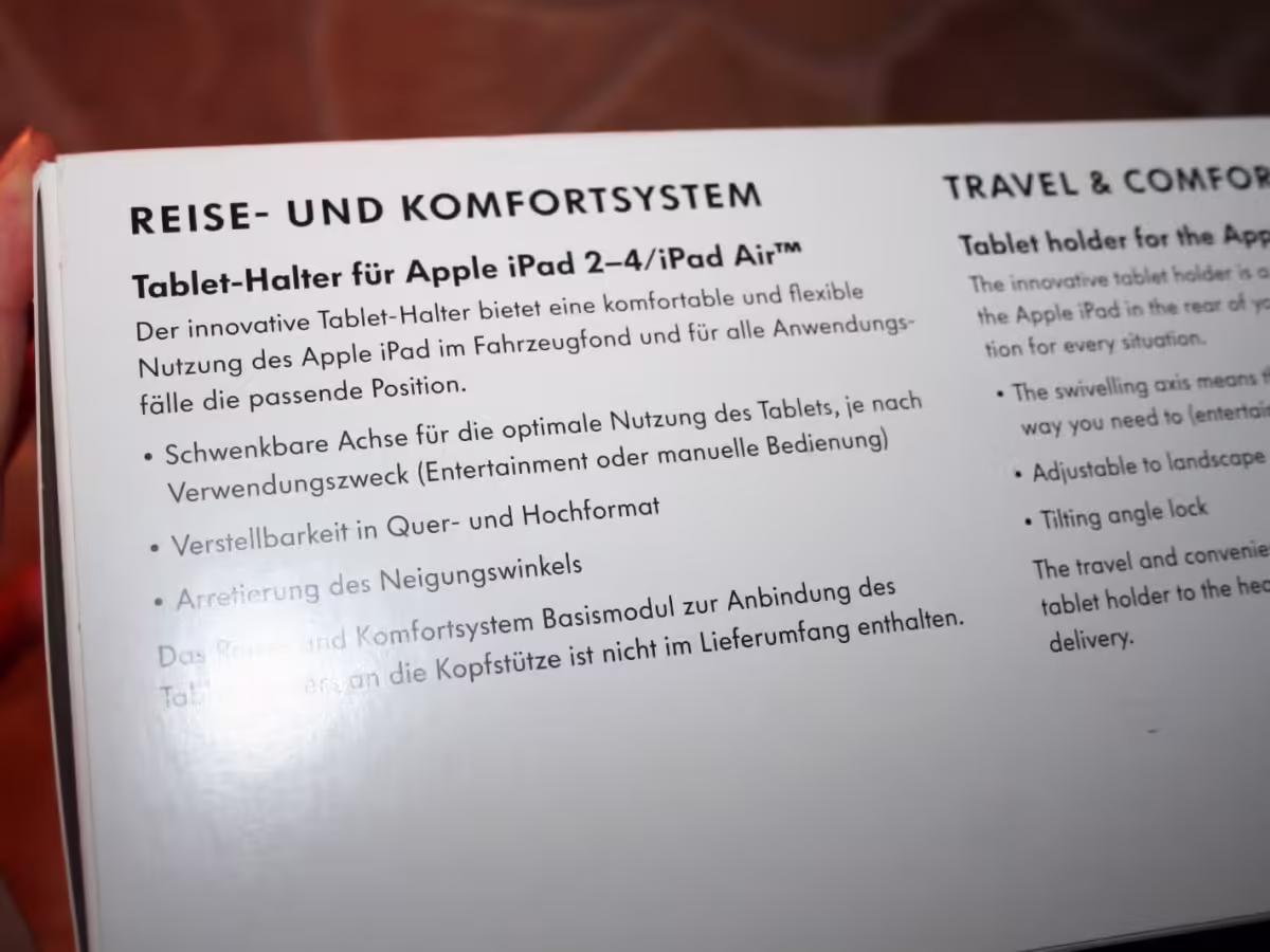 000061125A - Tablet-Halterung iPad 2-4 [8/9]