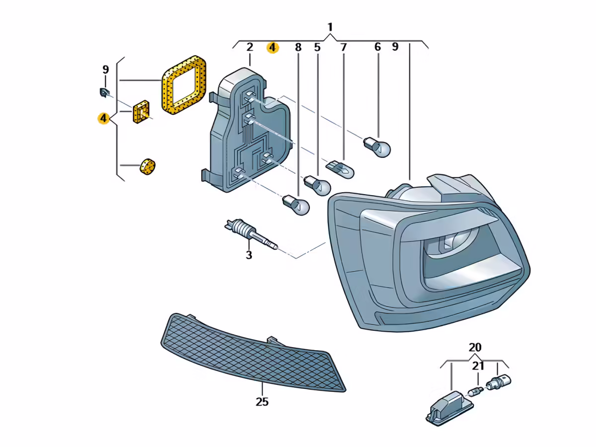 6C0998191 - Dichtungssatz V2; Polo 6C [1/1]