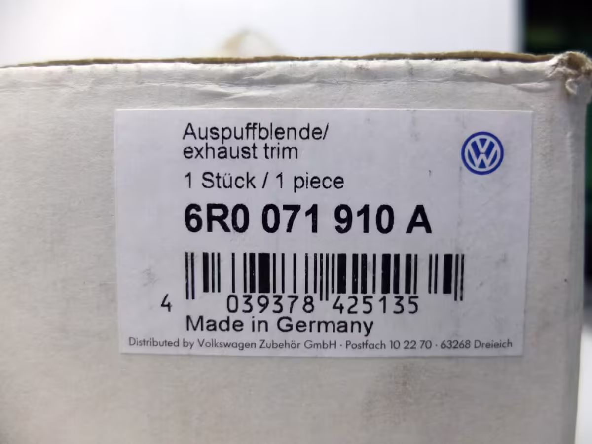 6R0071910A - Sportauspuff Endrohr [7/8]