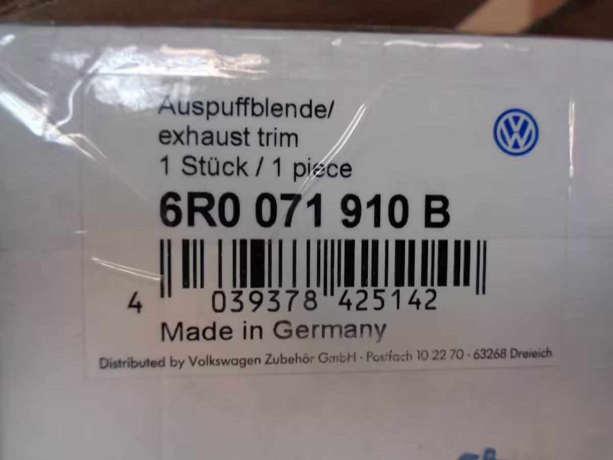 6R0071910B - Sportauspuff Endrohr [6/7]