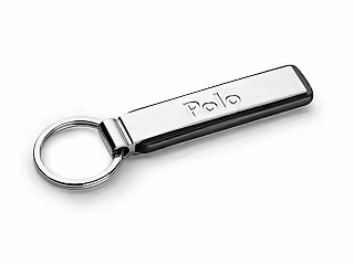 Key fob; silver/black