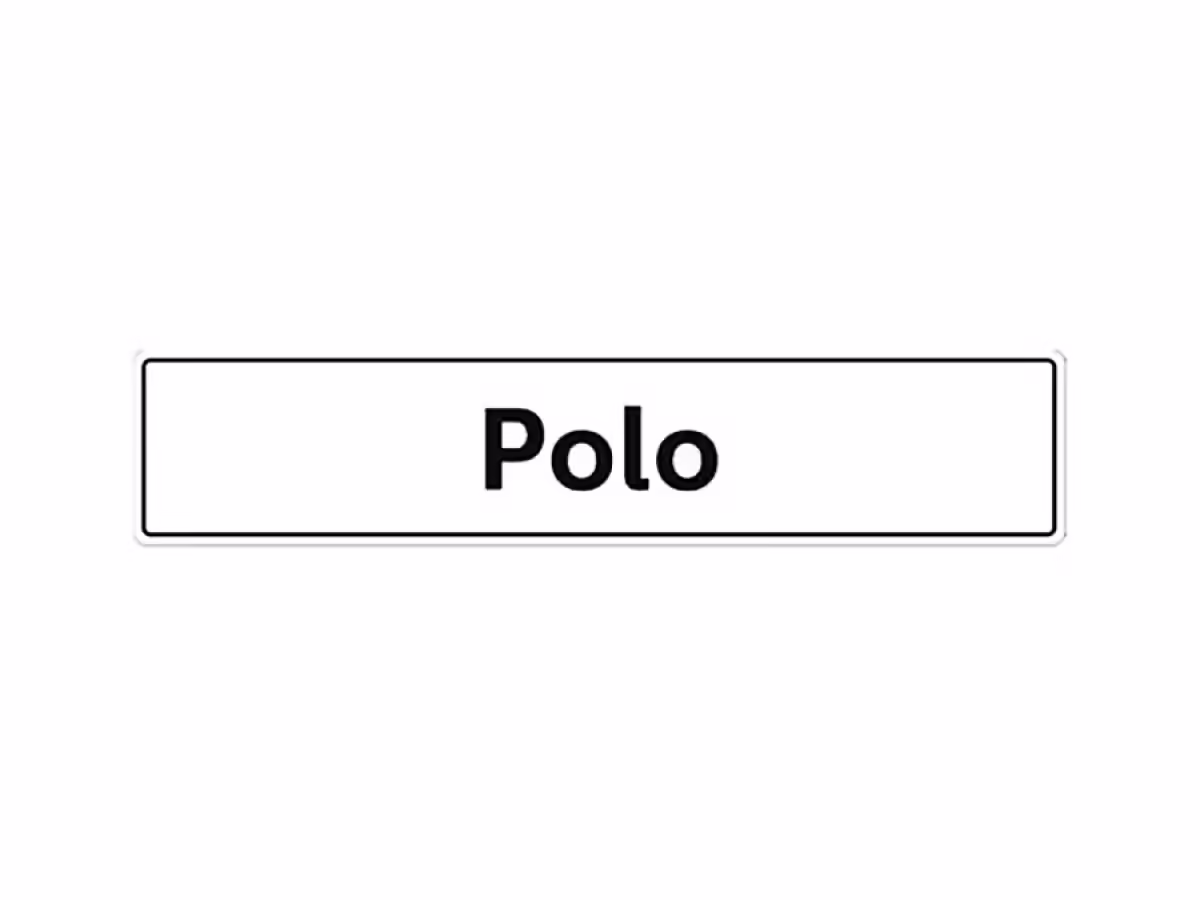 6R0071801C - Nummernschild; "POLO" [1/1]