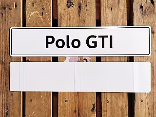 License plate; 'POLO GTI'