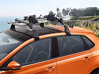 Ski and snowboard holder; six skis / four snowboards
