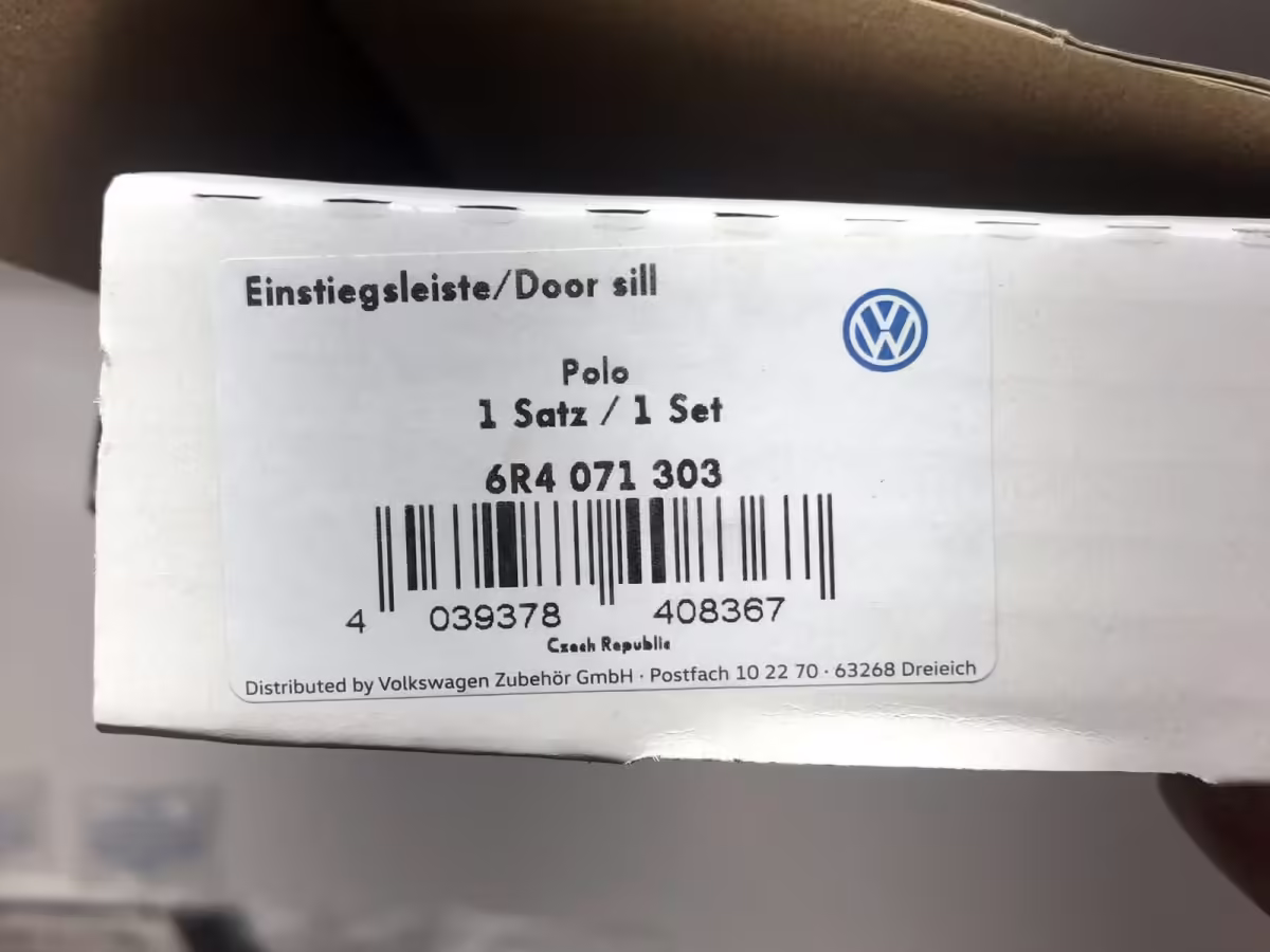6R4071303 - Schwellerrohre aus Edelstahl; 4D [8/14]