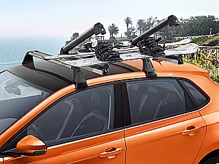 Ski and snowboard holder; four skis / two snowboards
