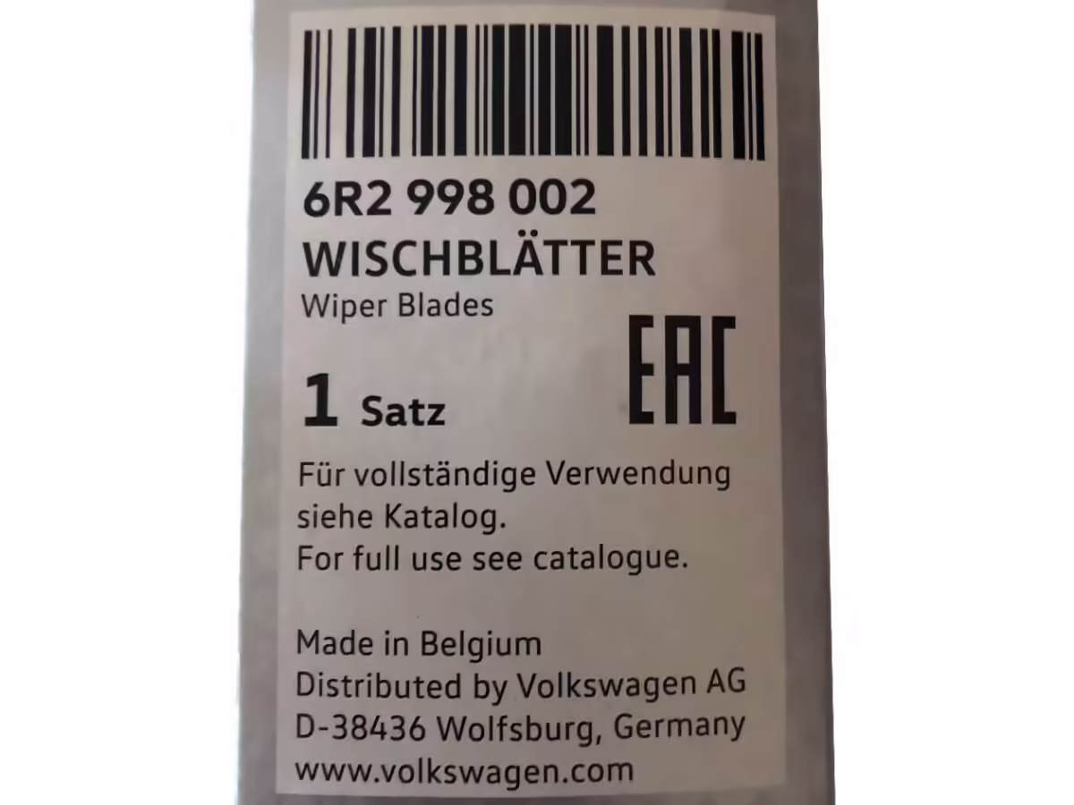 6R2998002 - Aero wiper blades set [9/11]