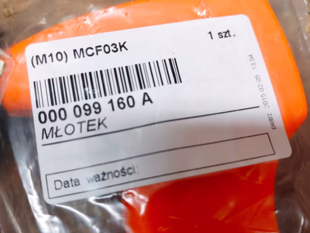 000099160A - Młotek bezpieczeństwa; pomarańczowy [7/8]