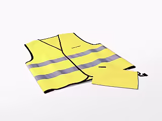 Warning vest; yellow