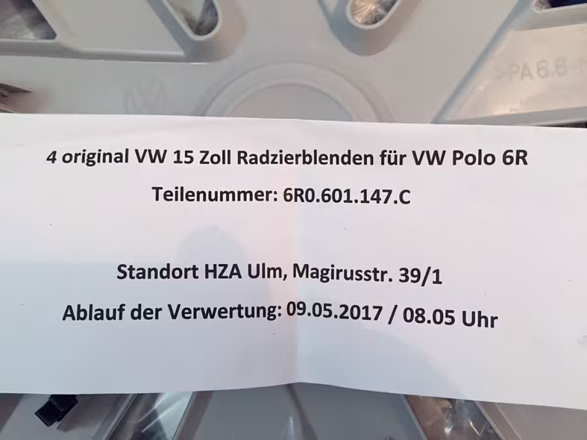 6R0601147CWPU - Kołpak 15"; diamond silver/high chrome [7/7]