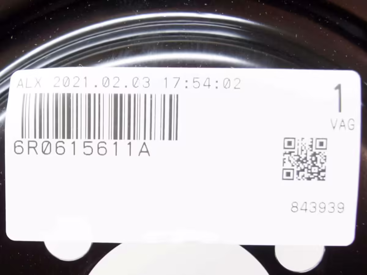 6R0615611A - Bremsscheibenabdeckung 256 mm; linke Seite [8/12]