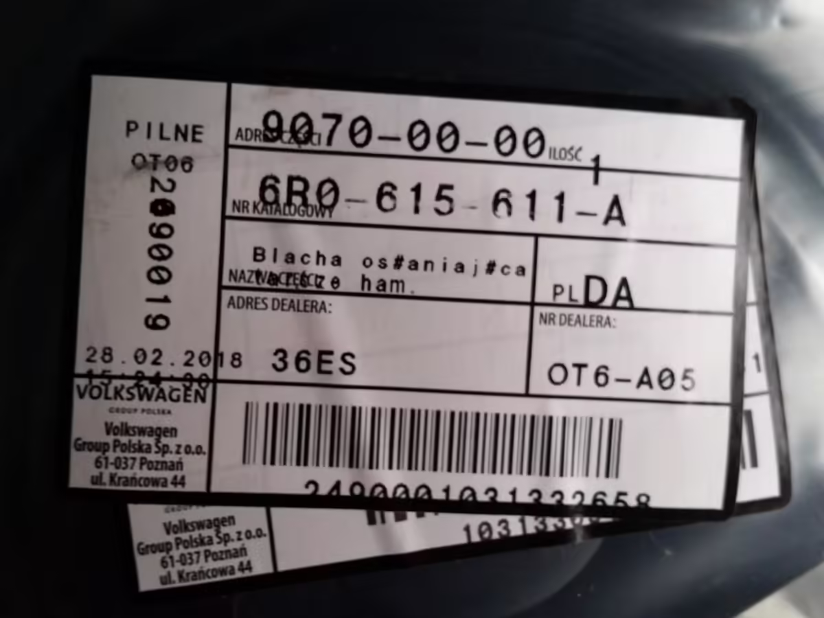 6R0615611A - Bremsscheibenabdeckung 256 mm; linke Seite [9/12]