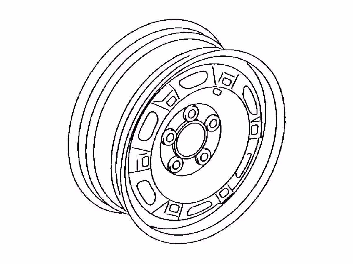 6C060102703C - Steel rim 14"; rally black [1/4]