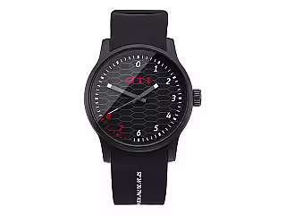 Analogue wrist watch; GTI, black