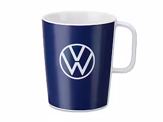 Becher - neues VW-Logo marineblau