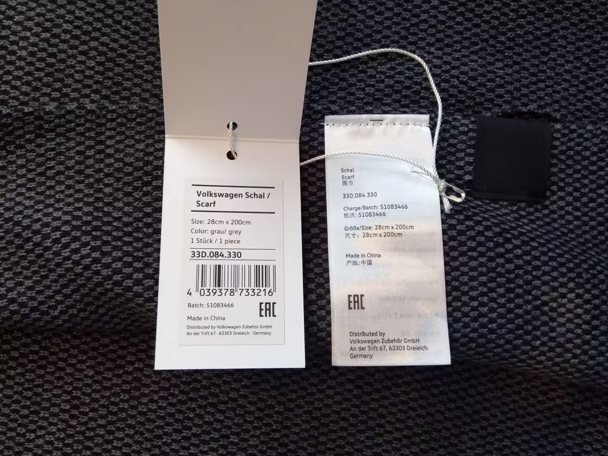 33D084330 - Neck scarf; grey/blue [3/4]